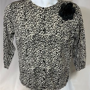 COPY - Silx By August Silk Women’s Stretch Cardigan Sweater Leopard Cheetah Siz…